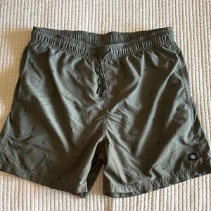 Element Forest Green Swim Board Shorts